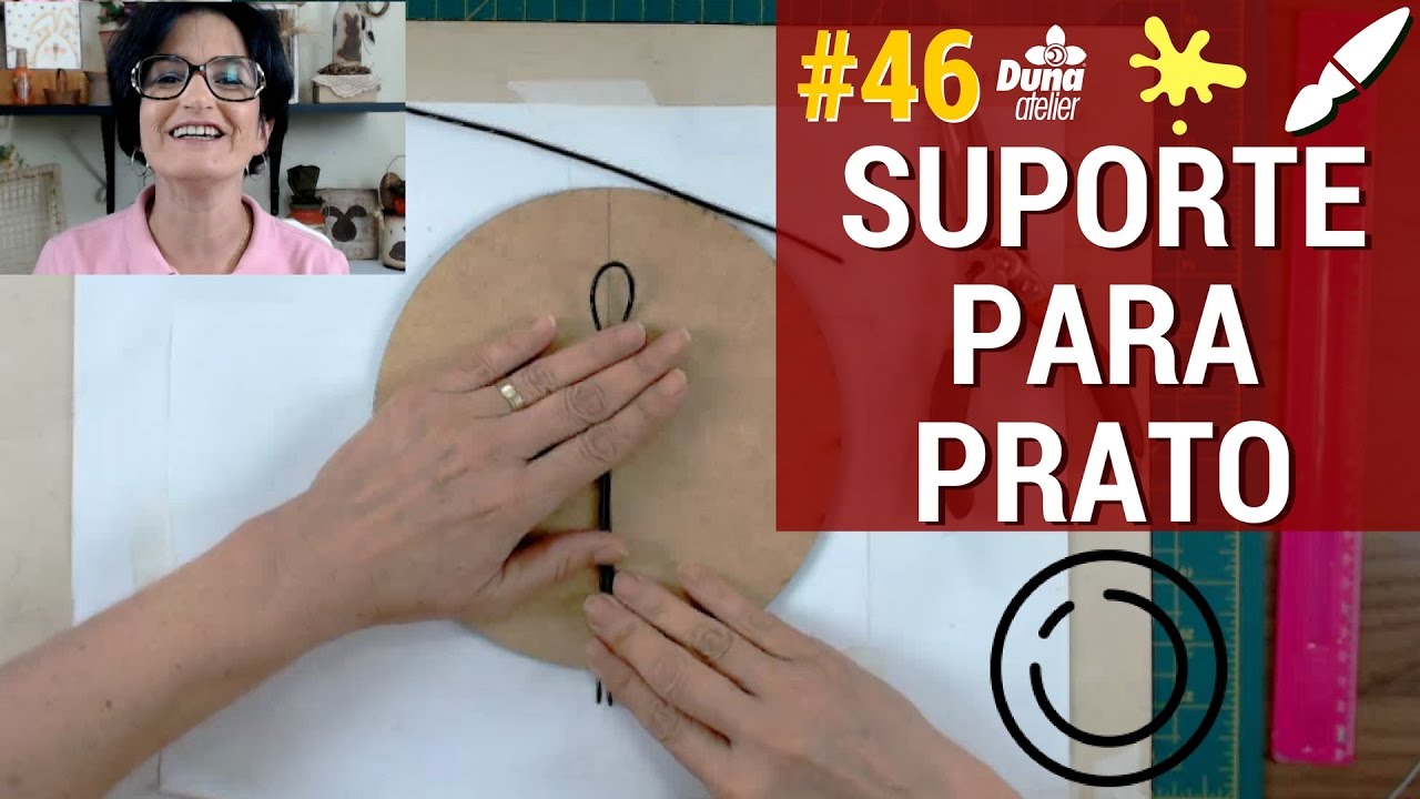 COMO FAZER SUPORTE DE PRATO COUNTRY | Pintando Com o ❤ #46 | SEGUNDAS 19H | TÂNIA MARQUATO