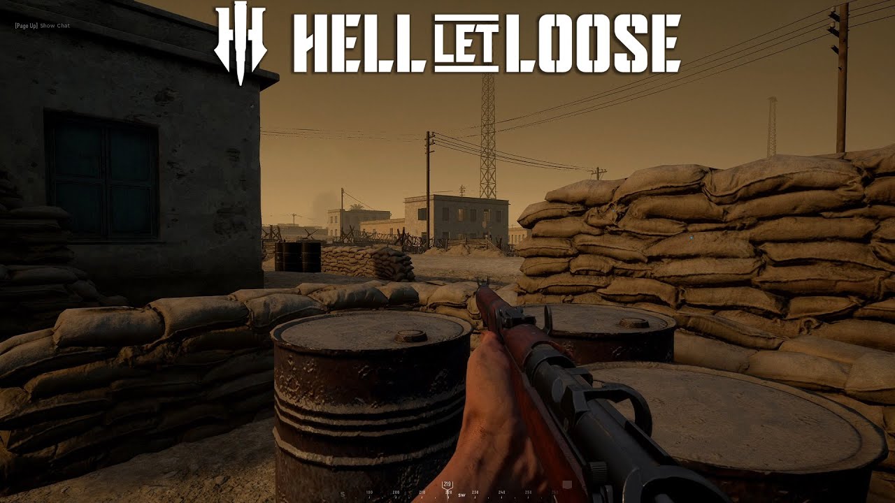 Allies Rifleman on Tobruk Warfare in Hell Let Loose Official Server PC