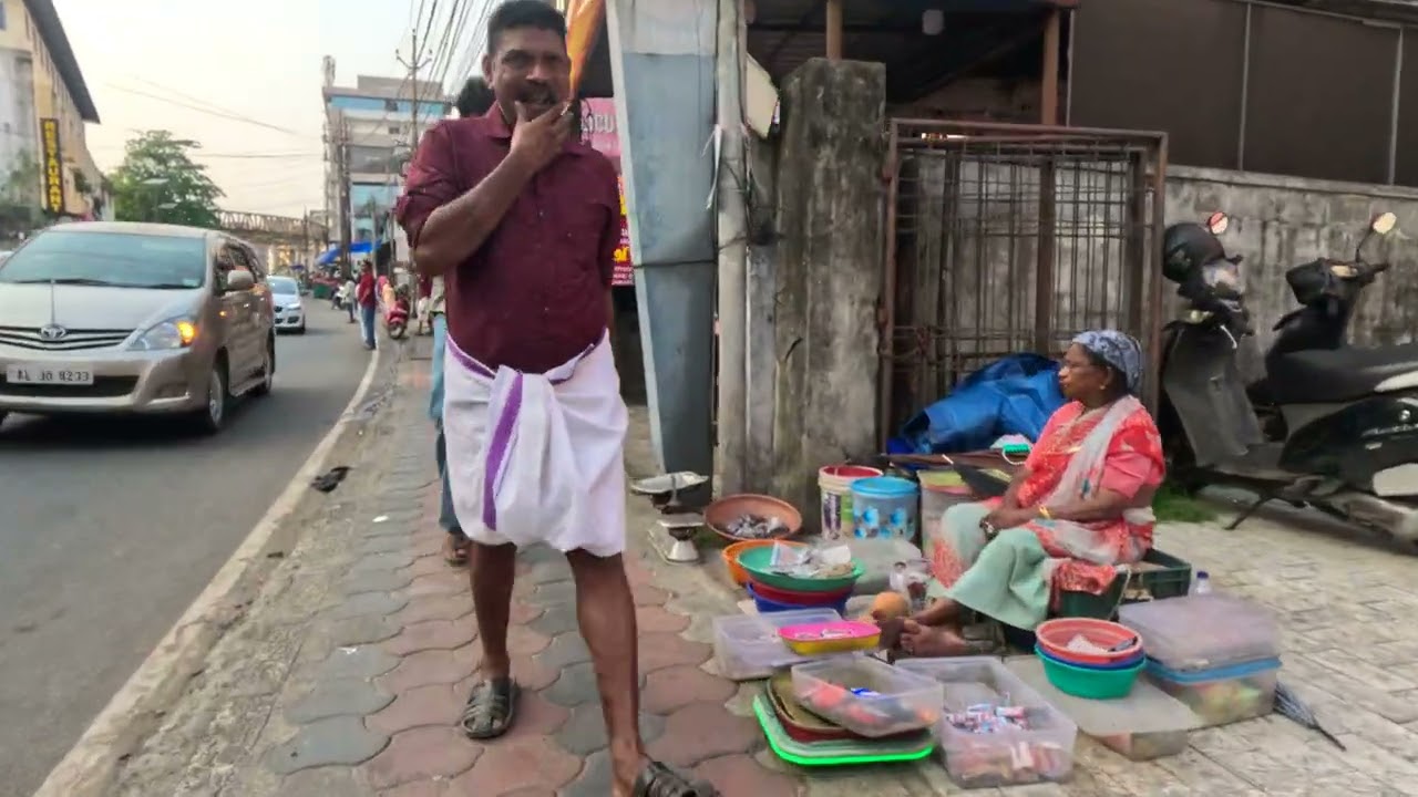 India Walking Tour 4K | Kottayam City Street Life Kerala | Kerala Walking Tour 4K 🇮🇳