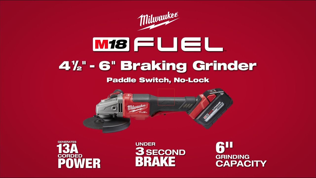 Milwaukee&reg; M18 FUEL&trade; 4-1.2&rdquo; &ndash; 6&rdquo; Braking Grinders