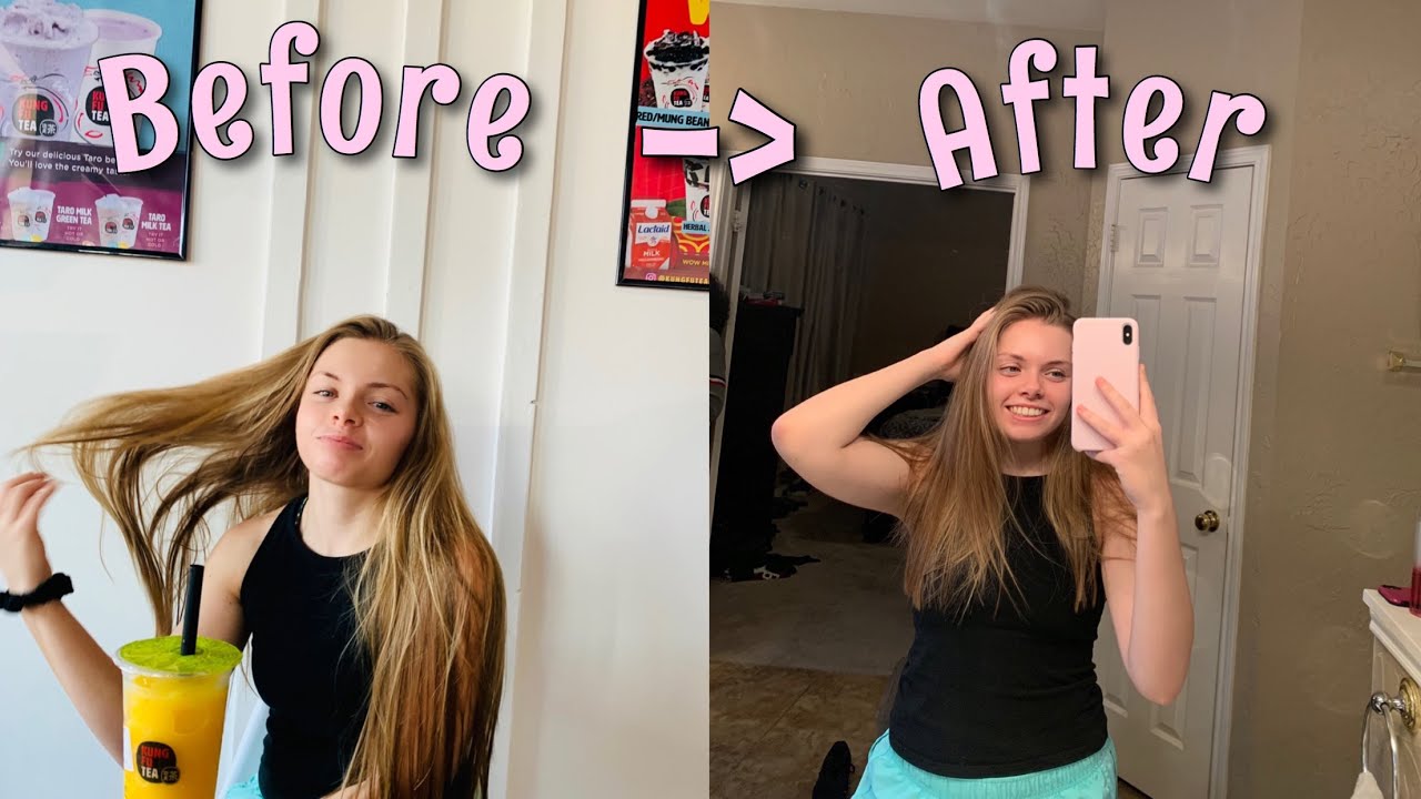 I cut 8 inches off my hair and surprised my boyfriend! | UNEXPECTED REACTION
