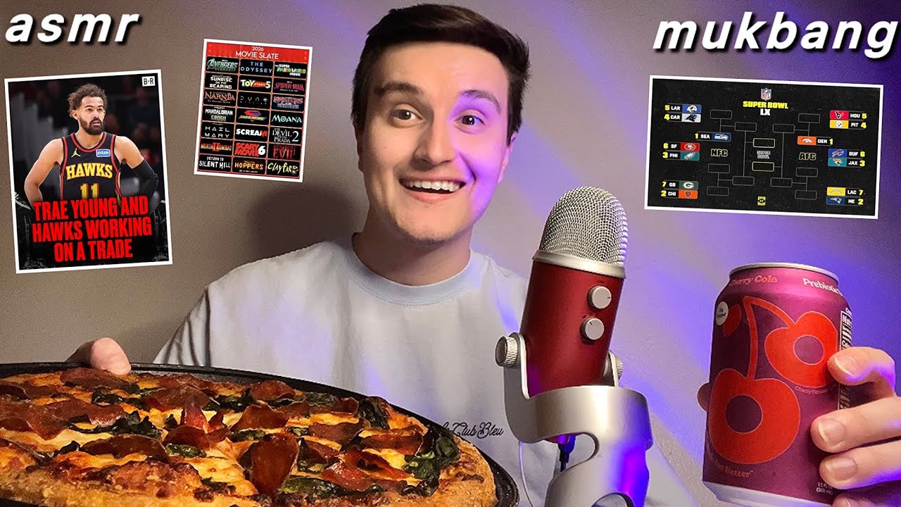 ASMR | Мукбанг с пиццей Domino’s и шепотная болтовня обо ВСЕМ 🍕💤