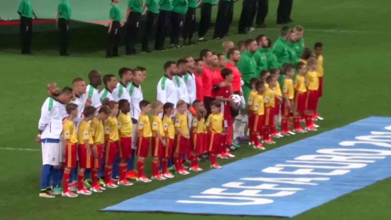 Ireland vs Italy - Euro 2016 - National Anthems Amhrán na bhFiann + Fratelli d'Italia 22/06/2016