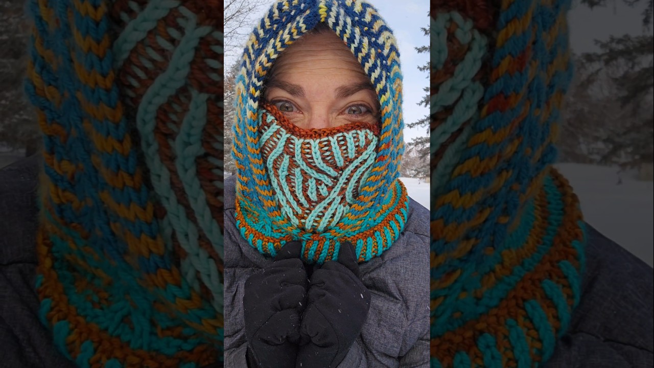 Here's another way to wear Cowltopus and Hoodola &mdash; Instant fashionable balaclava!