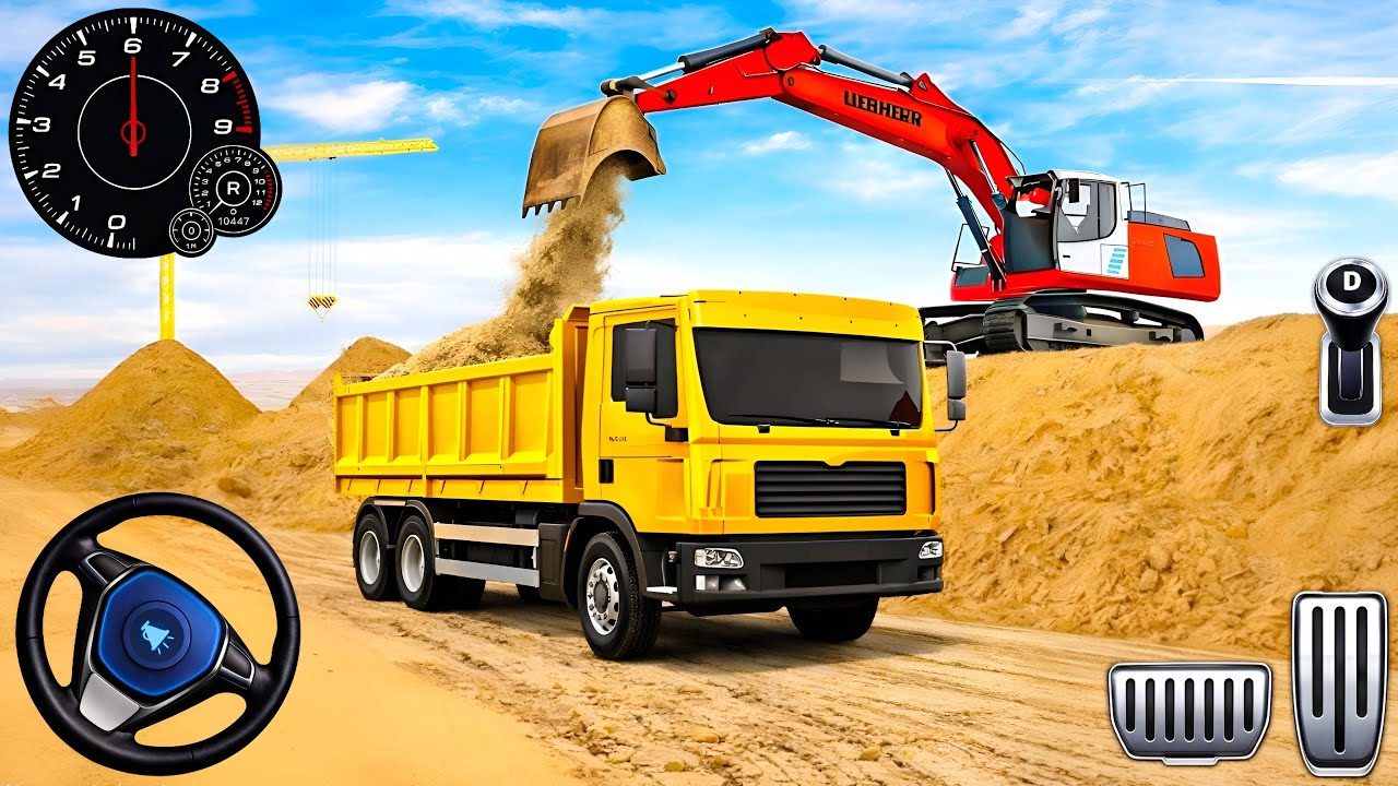 City Road Construction Simulator 3D - Heavy Excavator Truck Power 🚧🚜🔥 (Android Gameplay)