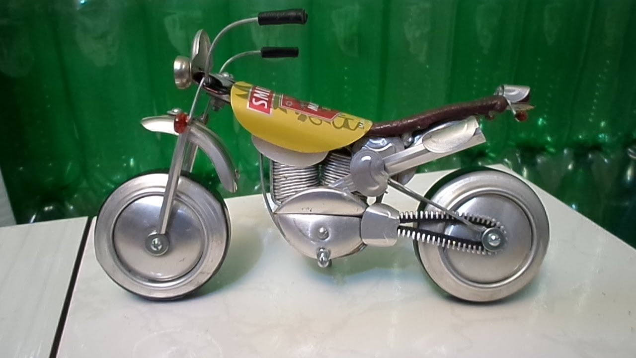COMO FAZER MINI MOTO DE LATINHAS '' TUTORIAL 1 ''