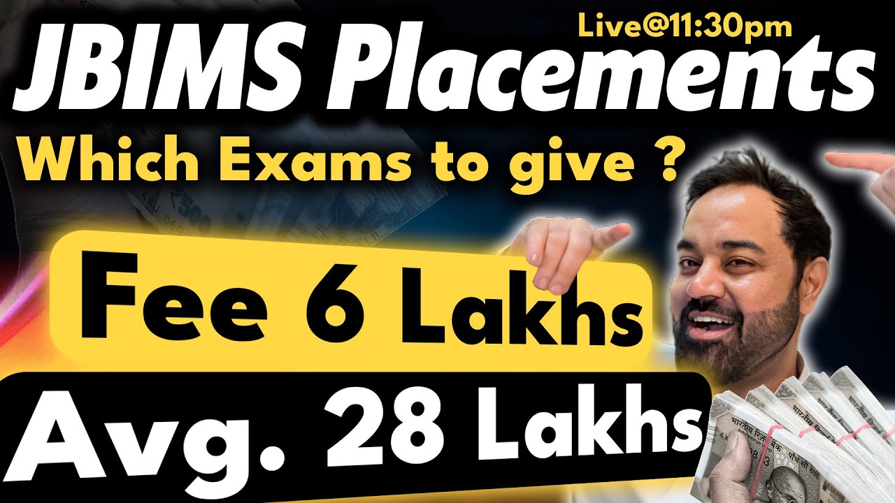 Target JBIMS ? Which exams to give ? placement report OUT ? | CET / CAT / CMAT ?