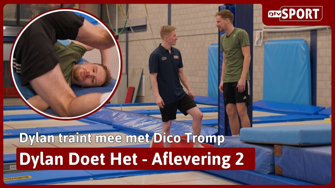 Een staande salto op de trampoline, welke spieren gebruik je daarbij? I Dylan Doet Het #2