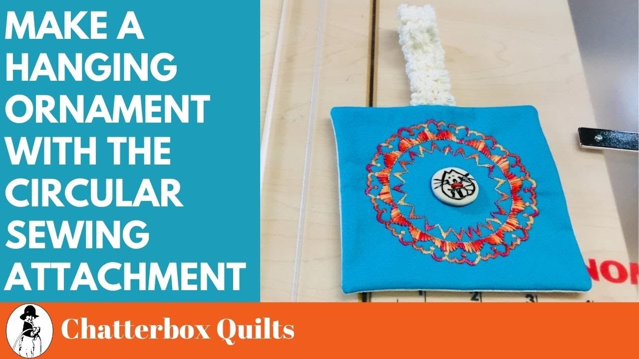 Make a Hanging Ornament with the Janome MC9450 Circular Sewing Attachment