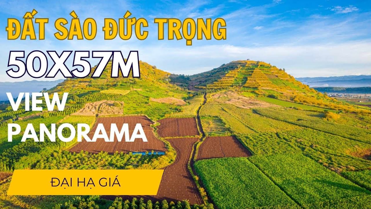 Đất sào Đức Trọng - Lâm Đồng | lô đất 50x57m 2906m2
