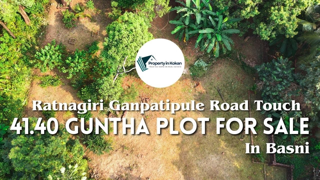🏝️ 41.40 Guntha Scenic Road Touch Plot | Basni, Ratnagiri | Near Are-Ware Beach 🏝️