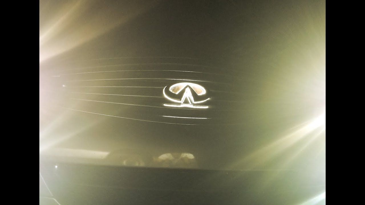 G37 LED lite infiniti emblem + how to install