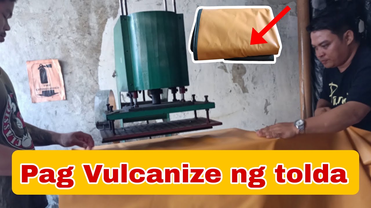 PAANO MAG VULCANIZE NG TOLDA  SA PRESS MACHINE #pressmachine