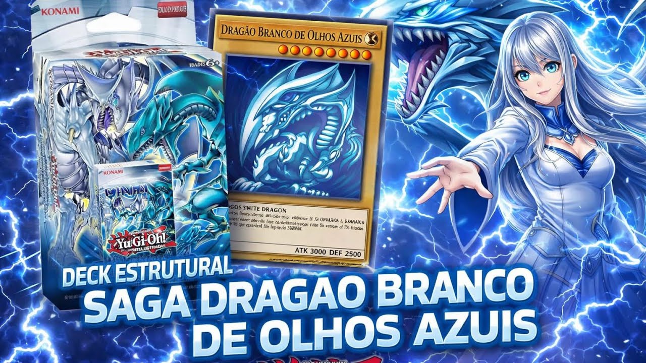 DECK ESTRUTURAL SAGA DO DRAGÃO BRANCO DE OLHOS AZUIS (YU-GI-OH)