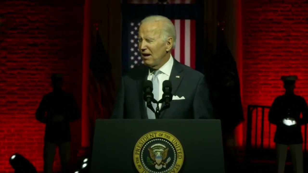 President Joe Biden addresses the nation ahead of the Midterm Elections