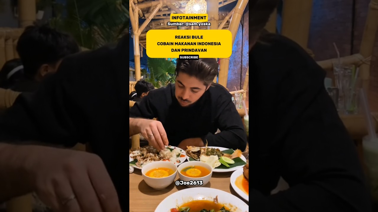 Indonesian food vs. Prindavan food according to foreigners? #infotainment #viralvideo #shorts