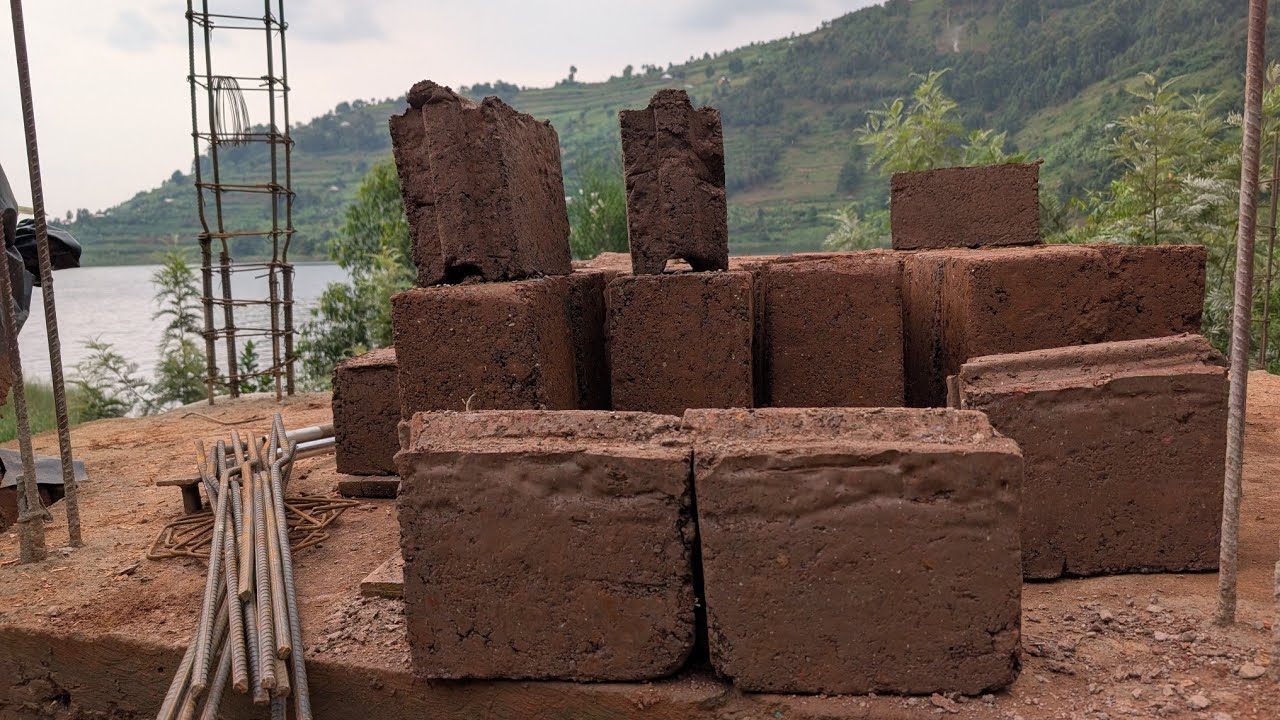 How I made interlocking Rammed Earth Bricks #9