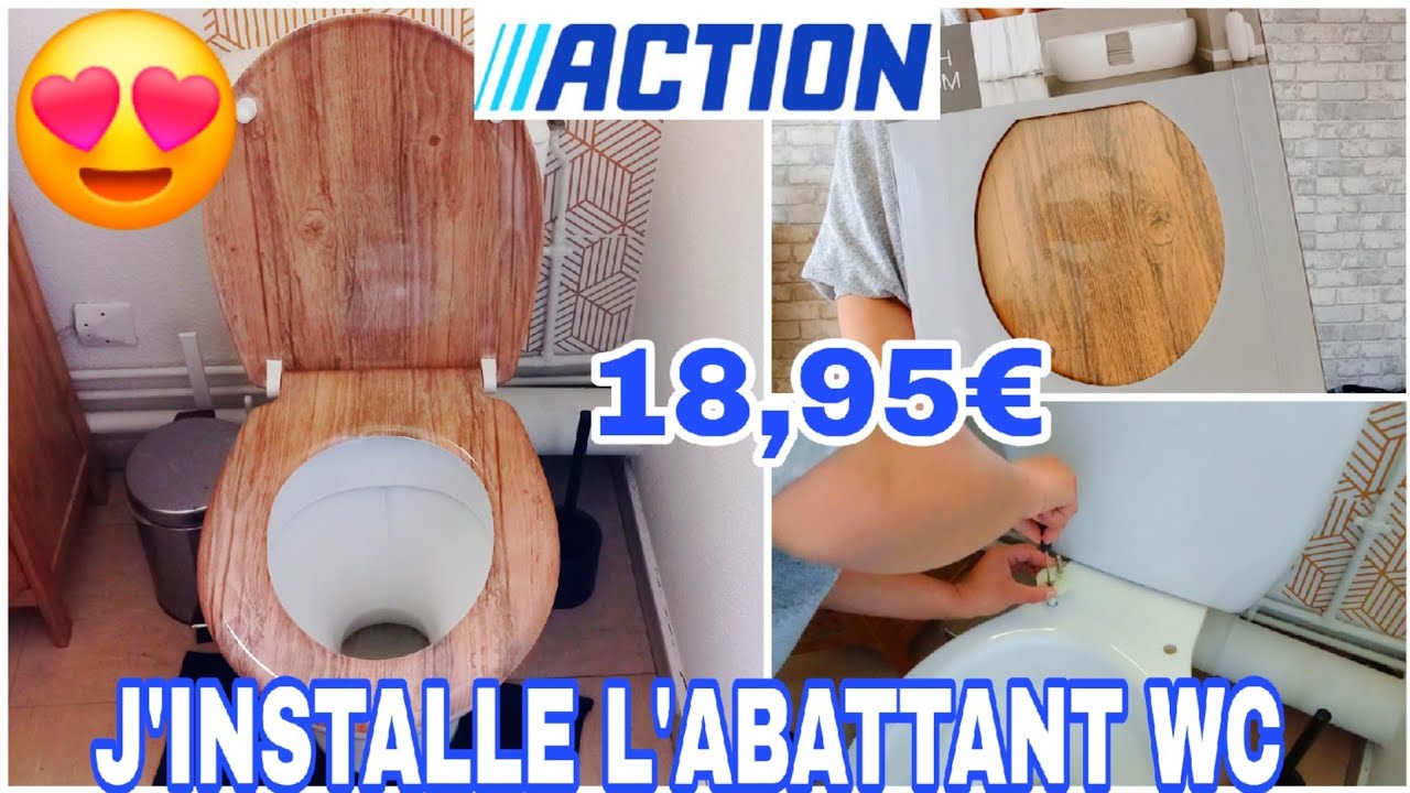 🌺|| J'INSTALLE L'ABATTANT WC ACTION 😍 - TRÈS PRATIQUE #action #actionaddict #astucesaction #test