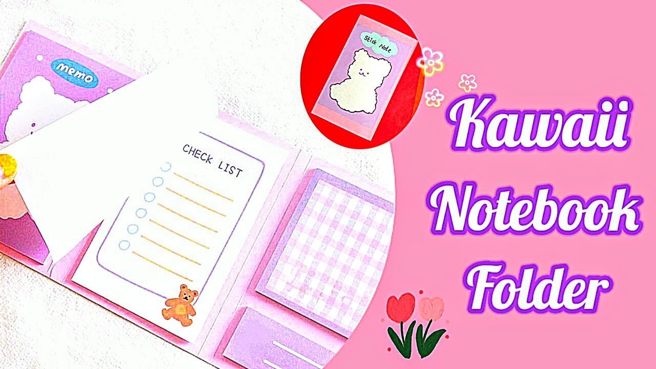 How To Make Notebook Folder Organizer / DIY Notebook Folder / Kawaii Notebook Folder / Folder Making
