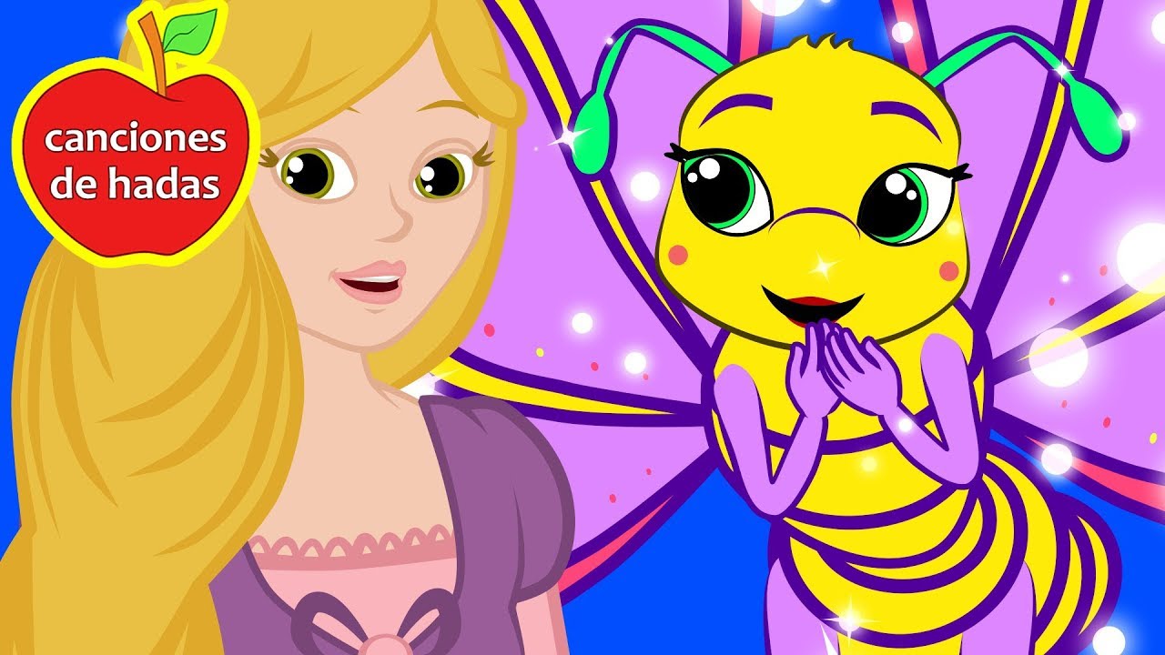 Mariposita canción Rapunzel canciones infantiles | Canciones de hadas para niños pequeños