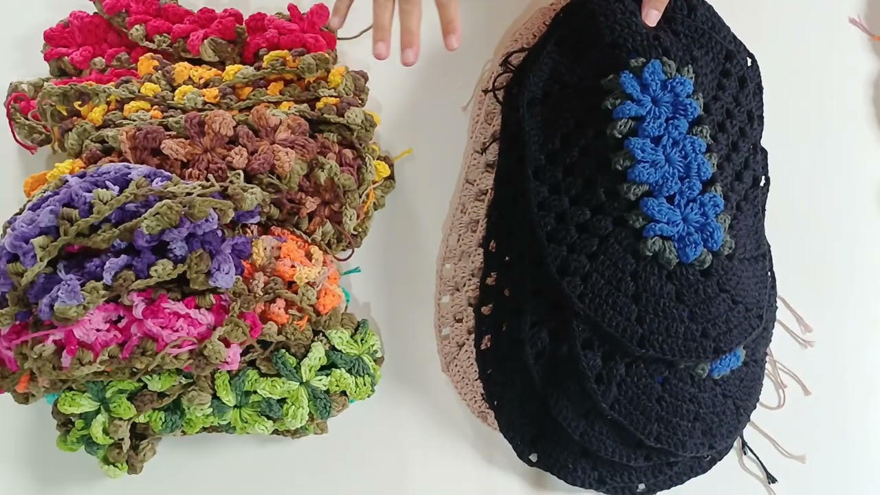 Iniciando mega produção de 150 bases para tapetes de crochê 🥰 