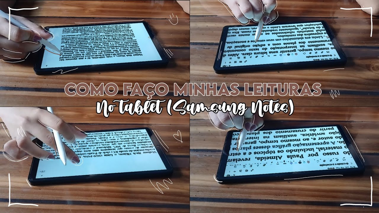 Como faço minhas leituras no tablet | Tab A9 (Samsung Notes) – pdf + anotações 🖊📖