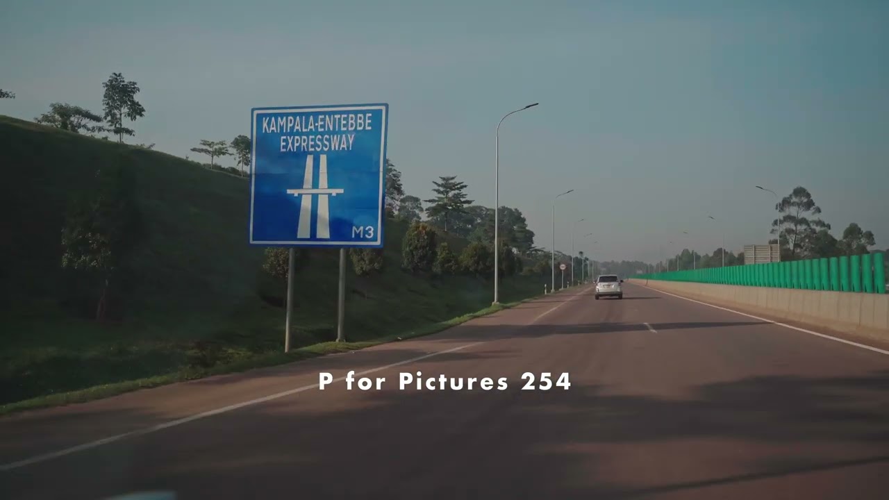 Kampala Entebbe Expressway Drive - 4K