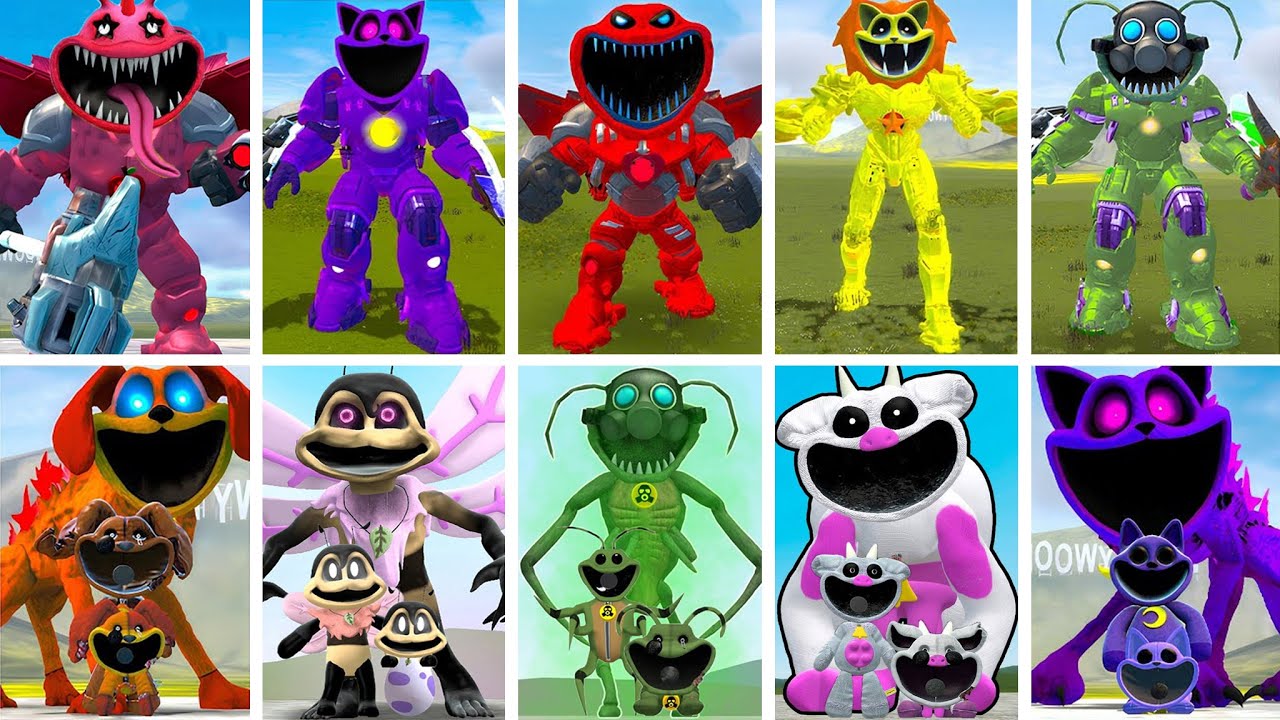 ALL MECHATITAN VS ALL SMILING CRITTERS FORGOTTEN - POPPY PLAYTIME CHAPTER 4 In Garry's Mod!