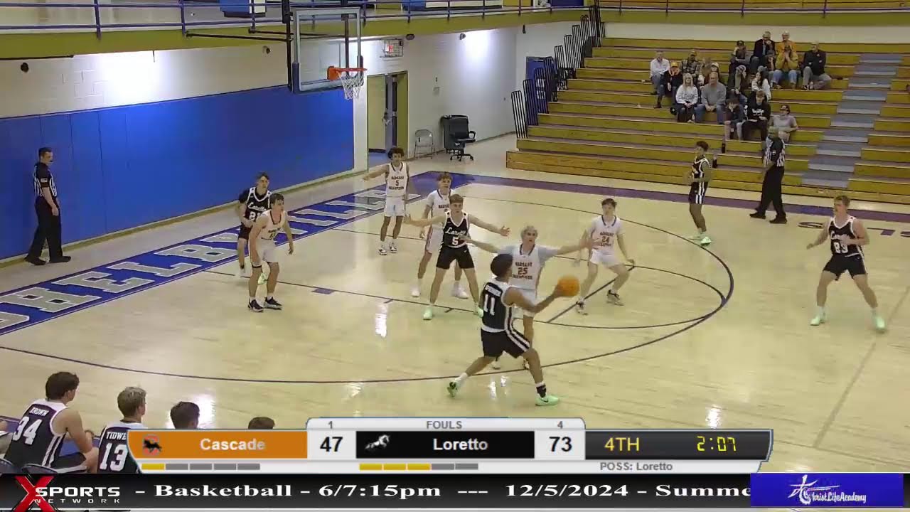 Loretto High School vs Cascade High School - Men's Basketball - 11_30_2024