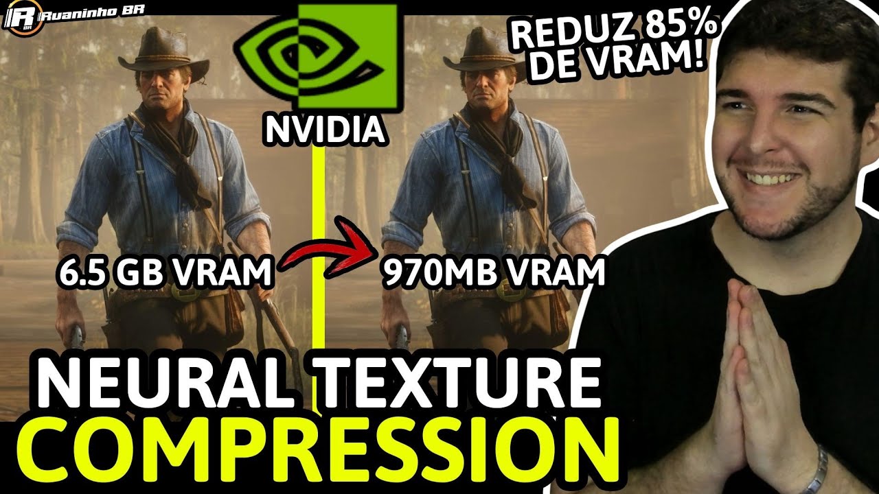 NVIDIA LAN&Ccedil;A TECNOLOGIA que REDUZ 85% DO USO DE VRAM EM JOGOS! ISSO SALVAR&Aacute; PLACAS DE V&Iacute;DEO ANTIGAS!