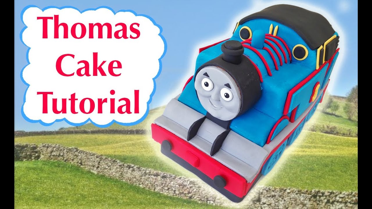 Thomas Train Birthday Cake HOW TO COOK THAT Ann Reardon 3D fondant