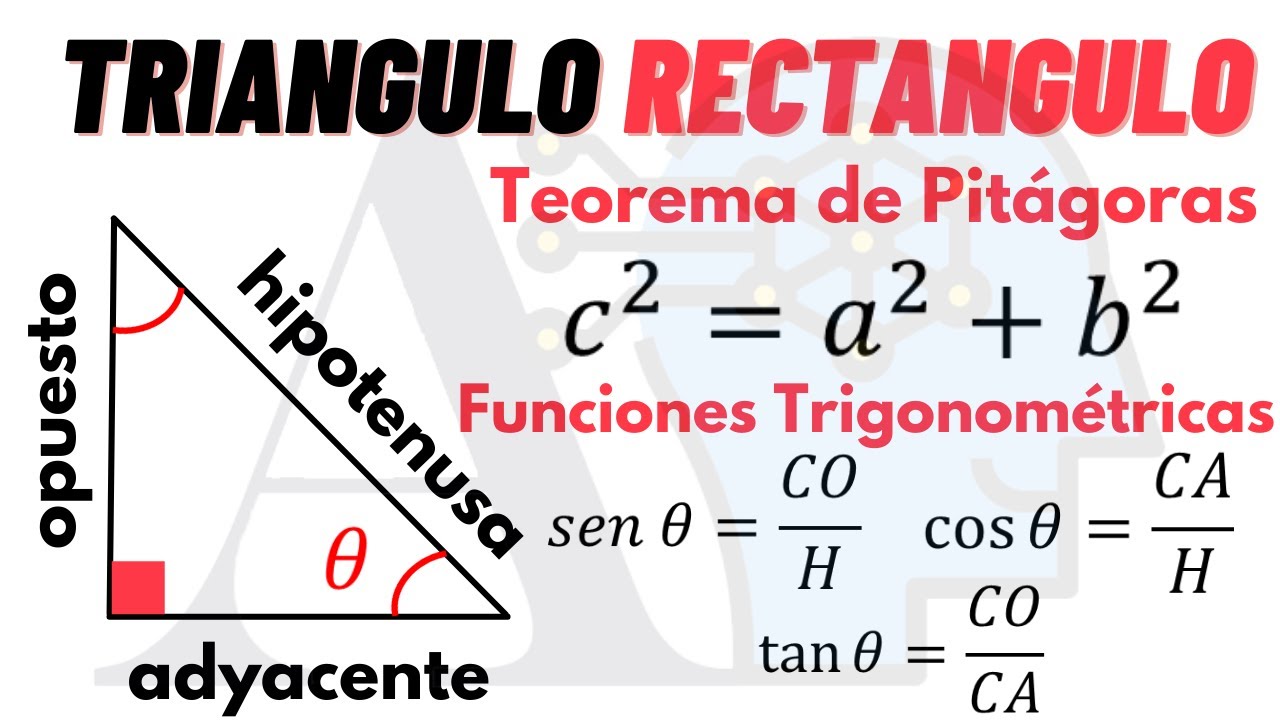 El Triangulo Rectángulo | Funciones Trigonométricas | Teorema de Pitágoras | Ejemplos
