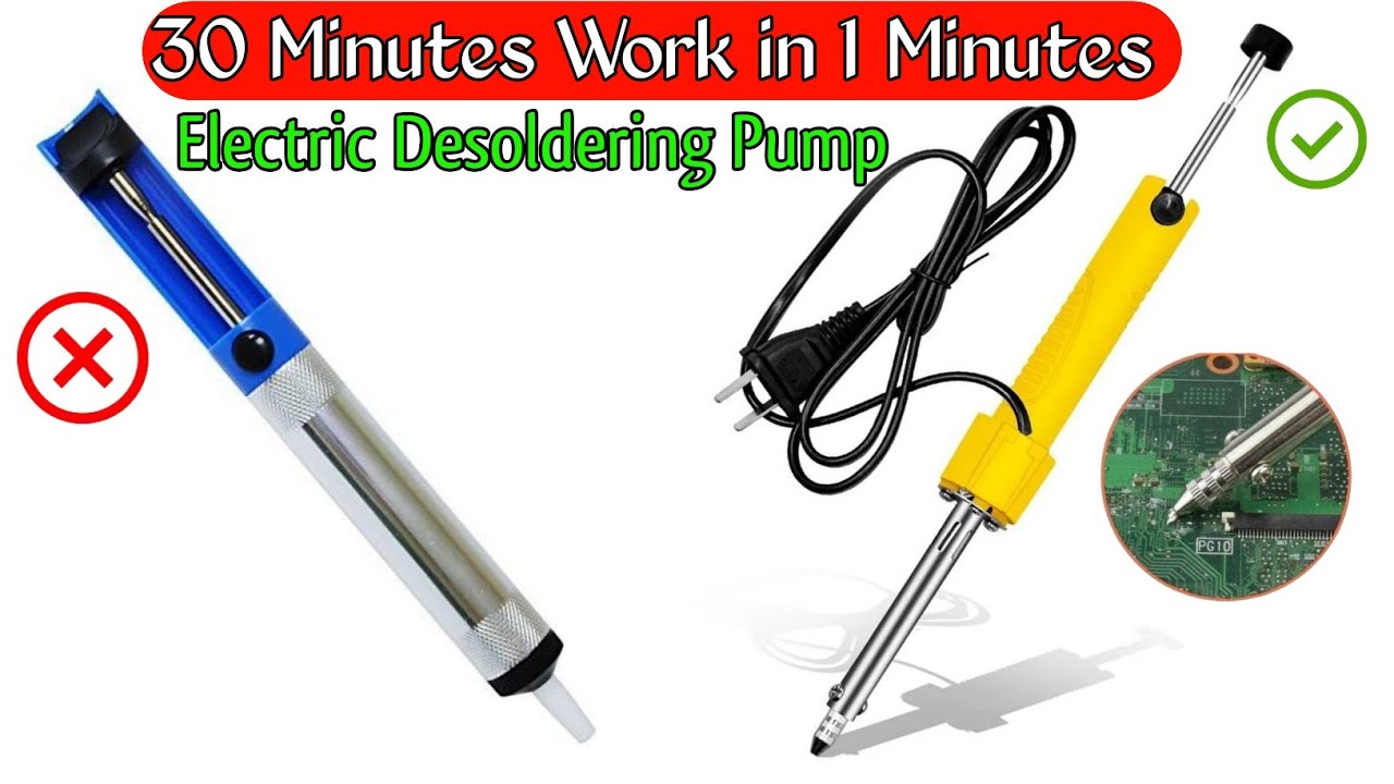 How To Clean Electric Solder Remover // Electric Desoldering Pump Performance Testing