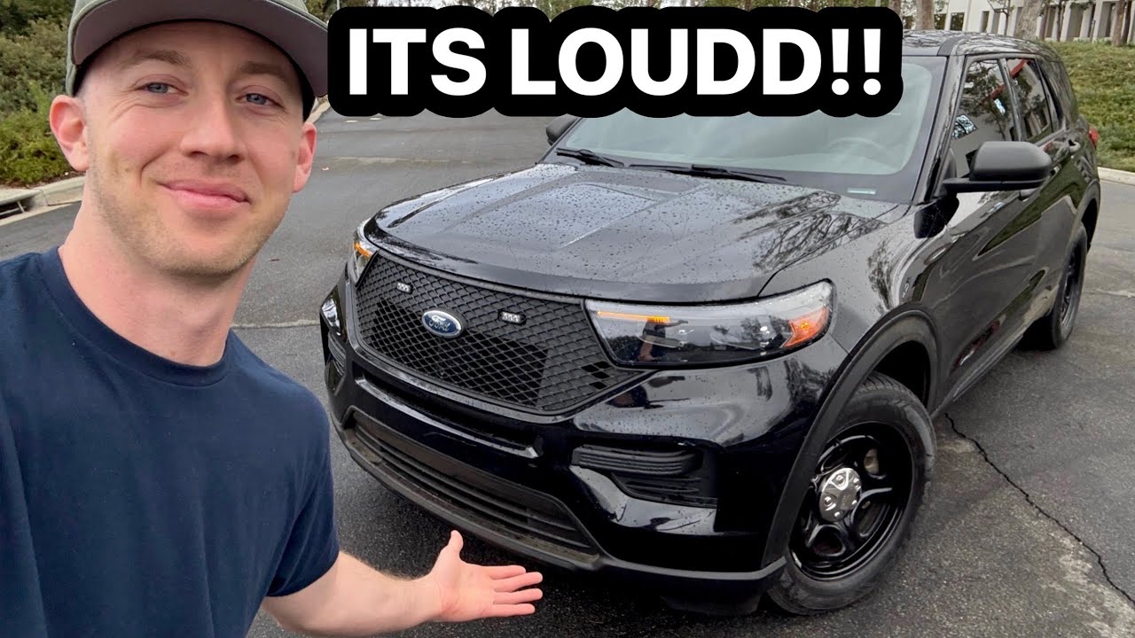My Ex Police Car Gets a PA System!!