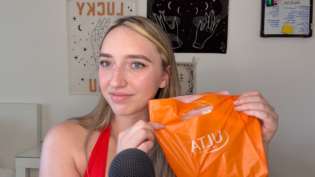 ASMR Ulta Makeup Haul | whispered, tapping, plastic sounds 💄