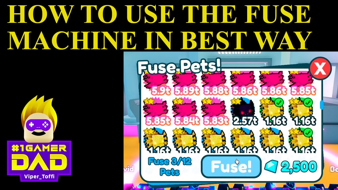 Best way 😍 to use the THE FUSE MACHINE in Pet Simulator X