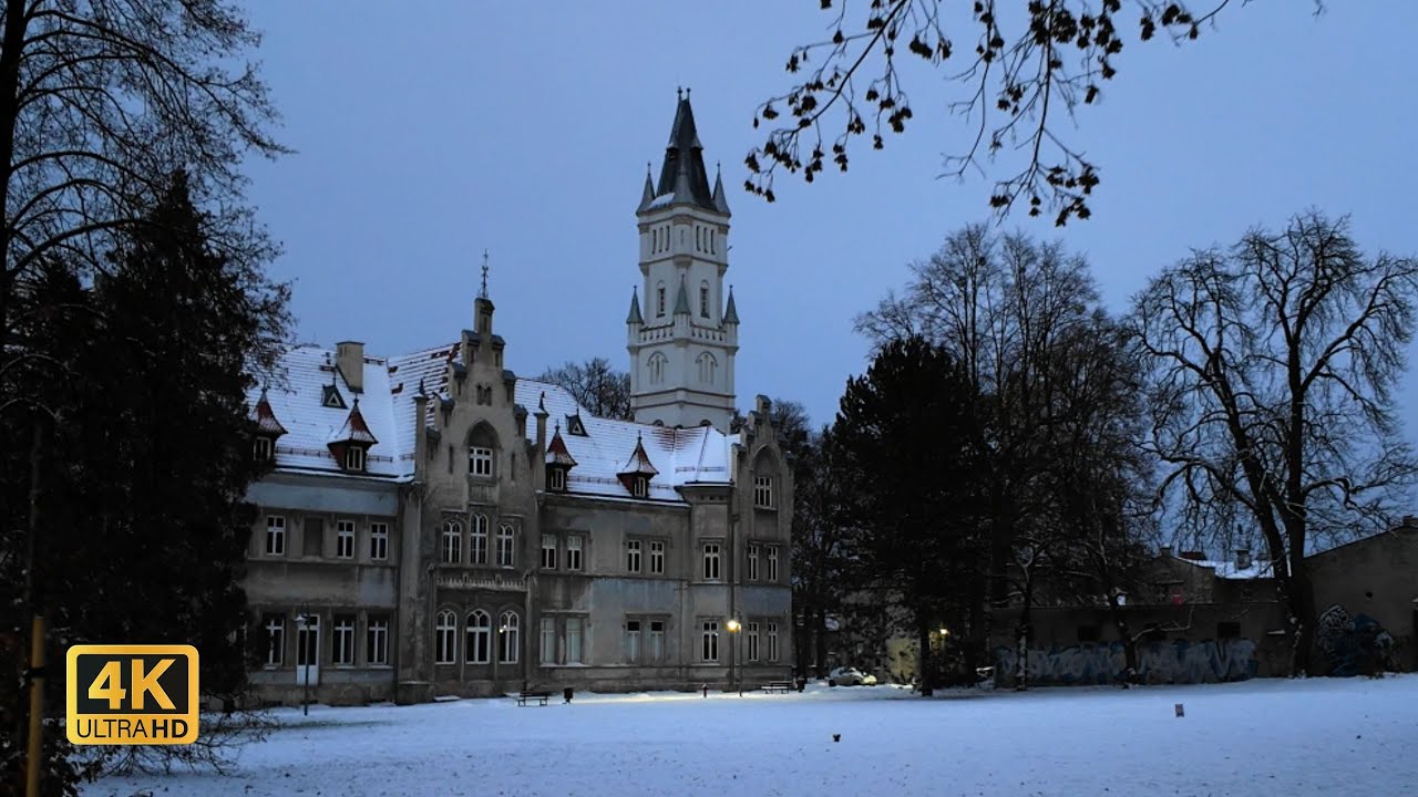 Winter Walk Around a Quiet Polish Village | Ambience 4K