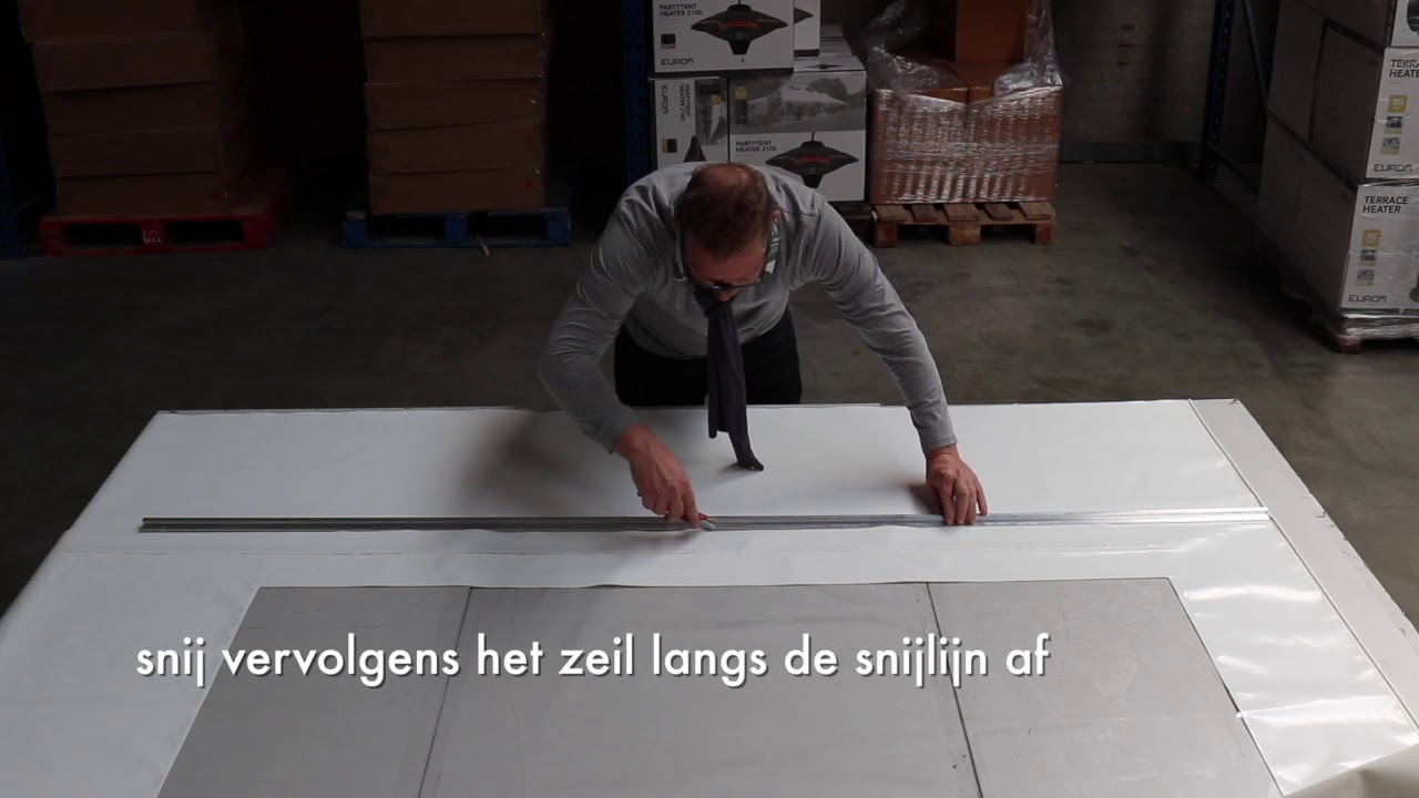 How to: Plaatsen van een verandazeil met keder en rails