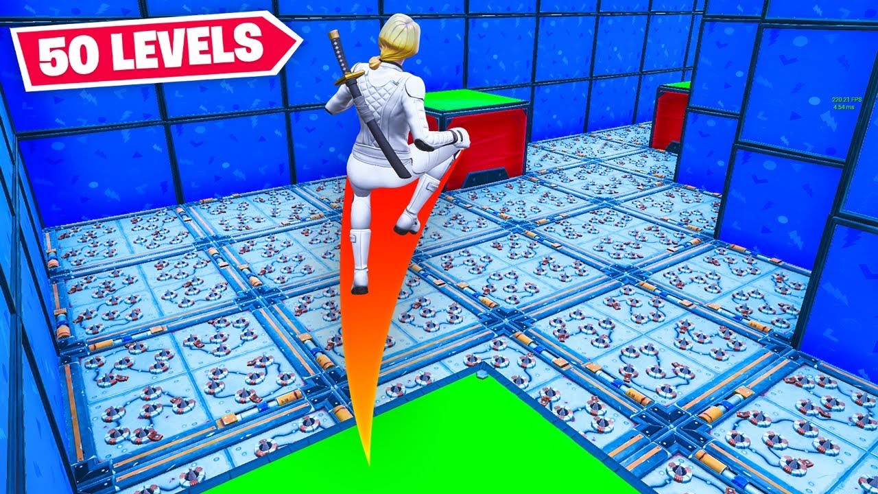 I tried a 50 LEVEL DEATHRUN in Fortnite!