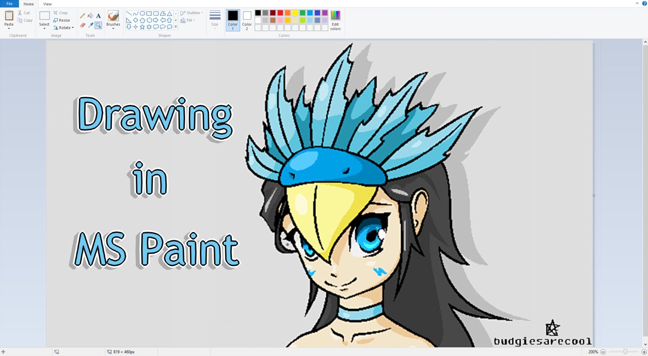 Tutorial - Drawing in MS Paint with a Mouse [MS Paint]