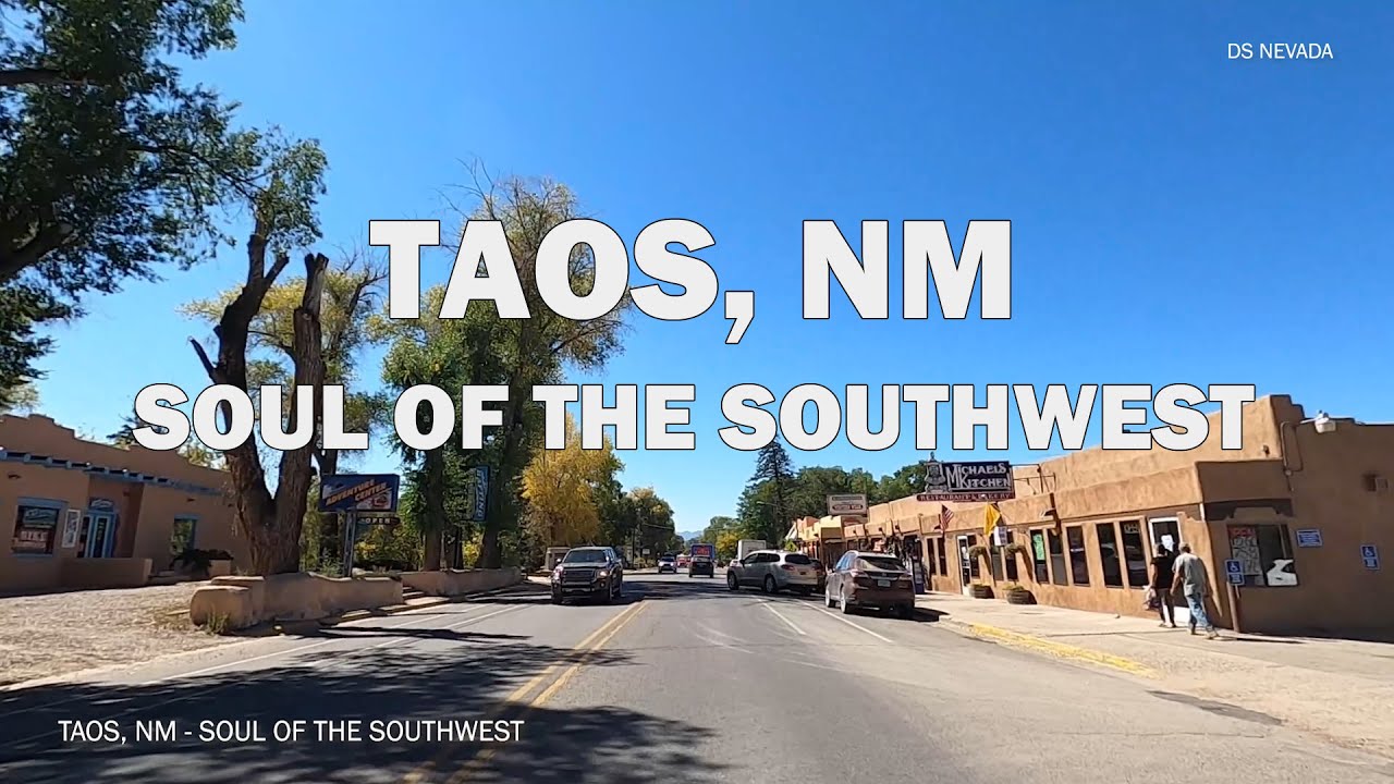 Taos, New Mexico - Driving Tour 4K