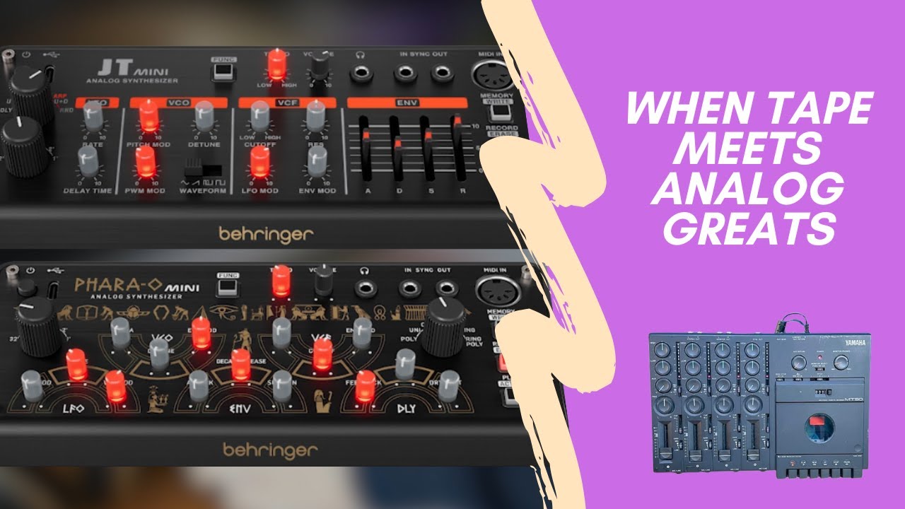 Behringer JT Mini & Phara-O Mini comparison: a stacked stereo comeback for two pocket analog synths!