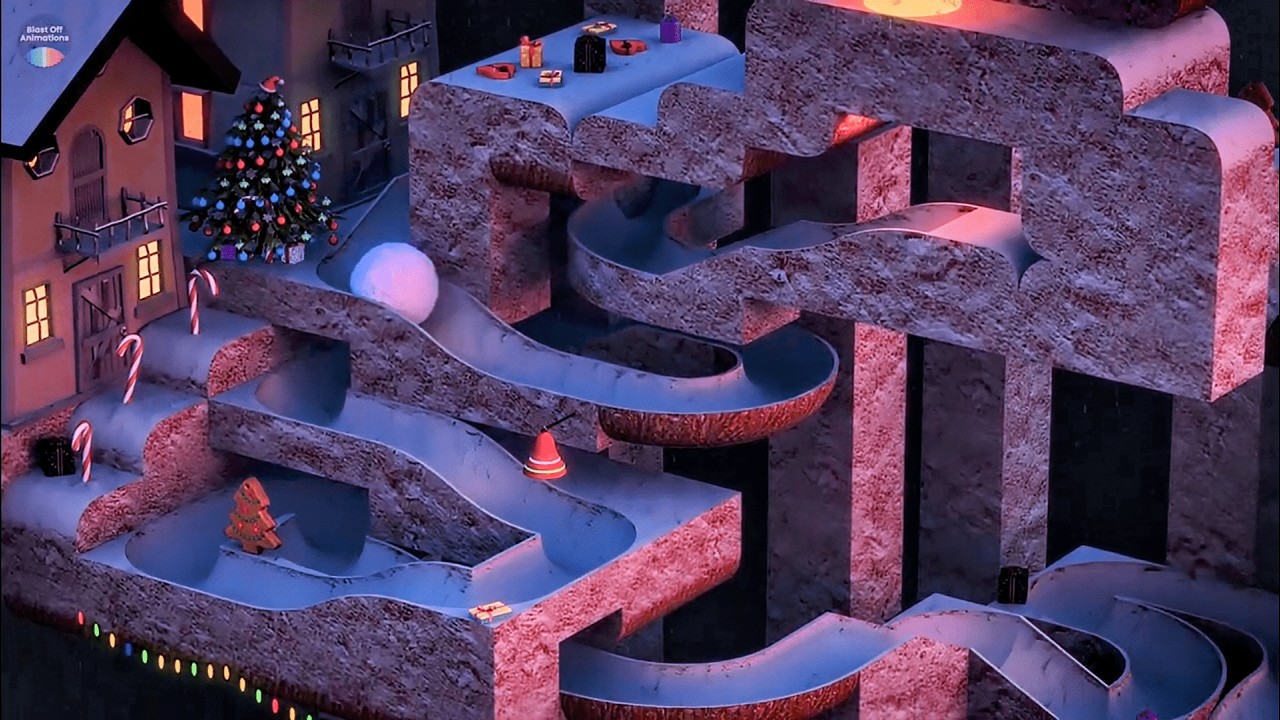 CHRISTMAS Marble Run!🎄 A Festive SNOW Marble Adventure 🎁