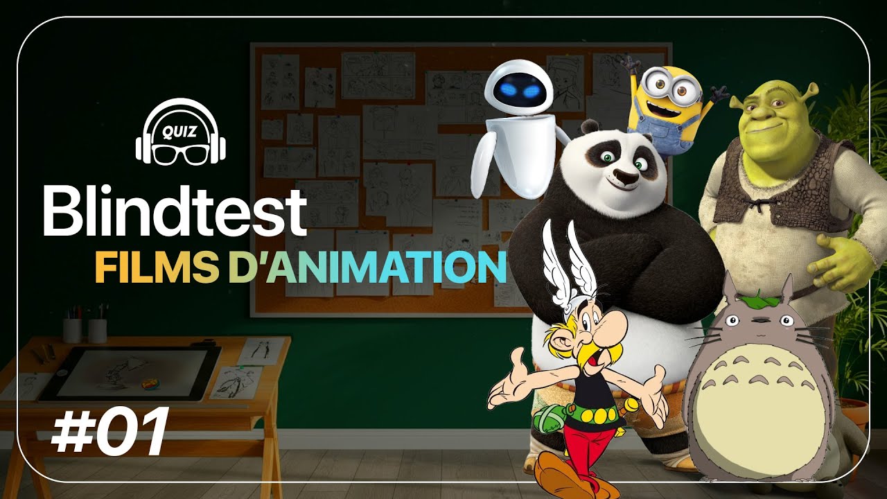 BLIND TEST FILMS D'ANIMATION #1 - 45 EXTRAITS (Dreamworks, Illumination, Ghibli, Disney, Pixar...)