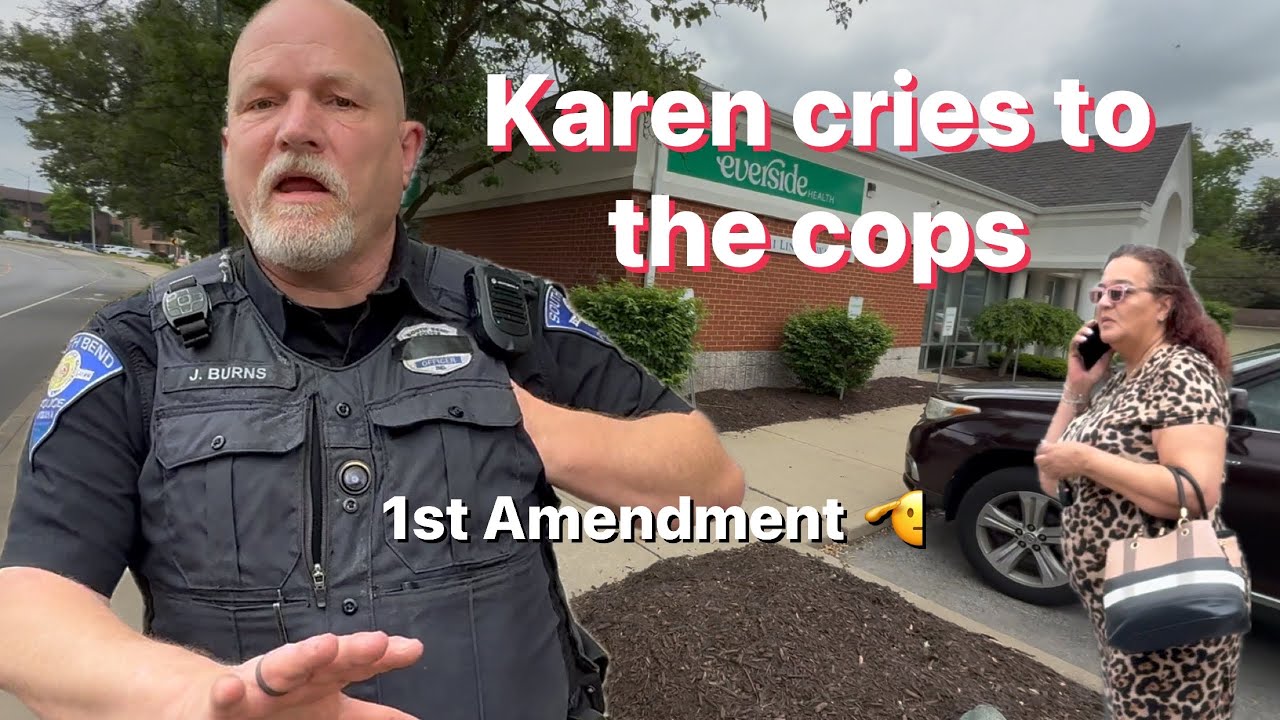 Cop watch turns into Karen crying over my Camera | South Bend In