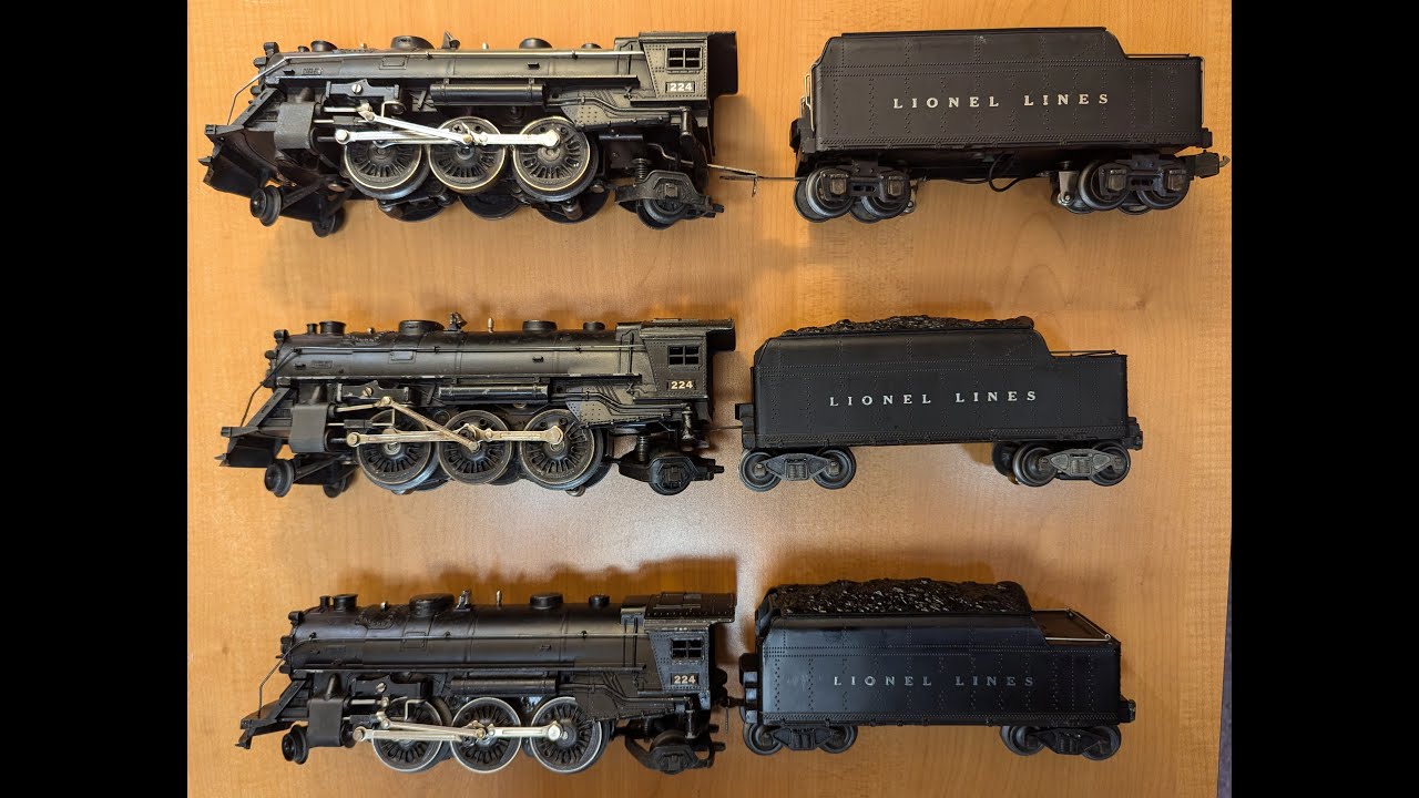 Lionel 224 Engine discussion on the major differences between prewar and postwar.