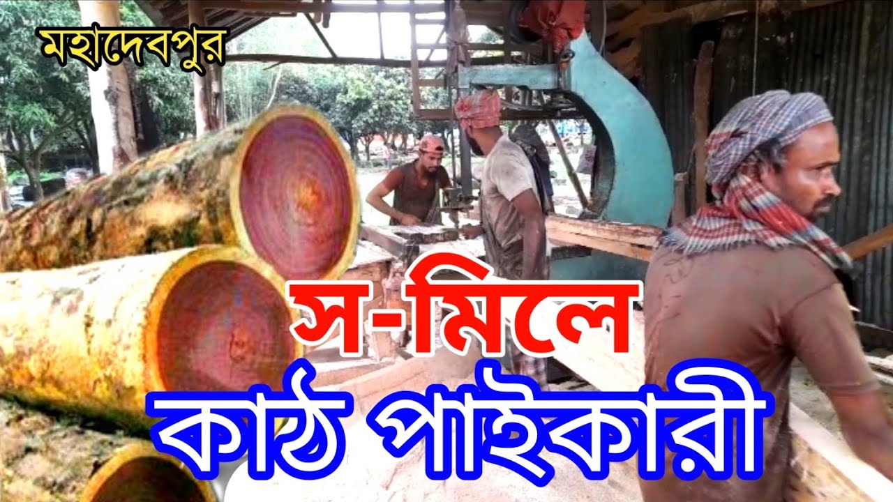 কাঠ পাইকারী স-মিলে || মাতাজী রোড মহাদেবপুর নওগাঁ || ভালো মানের কাঠ পাইকারী ও খুচরা মূল্যে পাওয়া যায় 