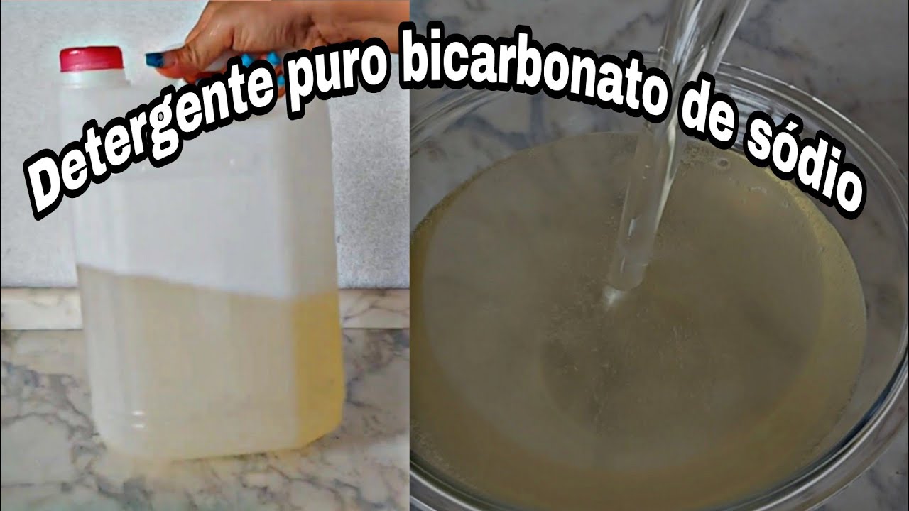 Detergente puro bicarbonato de sódio direto no garrafão