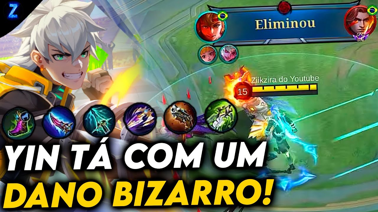 YIN NA SELVA, PEGUEI MUITAS KILLS COM ESSA BUILD!! - YIN GAMEPLAY | Mobile Legends