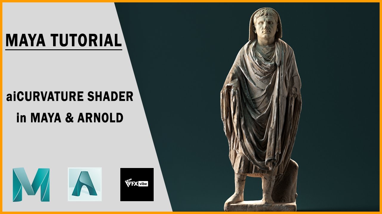 HOW TO USE aiCURVATURE SHADER IN MAYA ARNOLD  | TUTORIAL IN HINDI | VFX VIBE